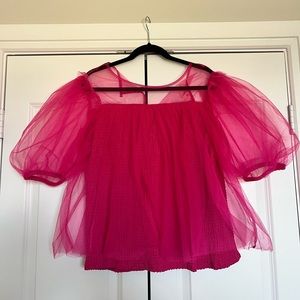 Anthropologie Puff Sleeve Top